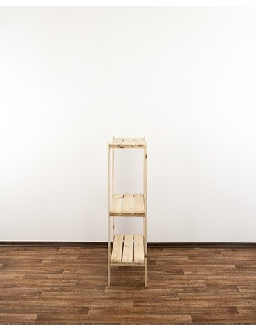 seria MAXI - Regał drewniany do zabudowy z półką ażurową  Maxi 3L - product 4