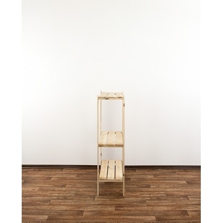 Regał drewniany do zabudowy z półką ażurową  Maxi 3L