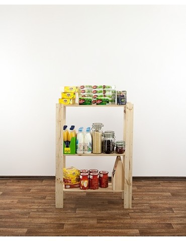 seria MAXI - Regał drewniany do zabudowy z półką ażurową  Maxi 3L - product 5