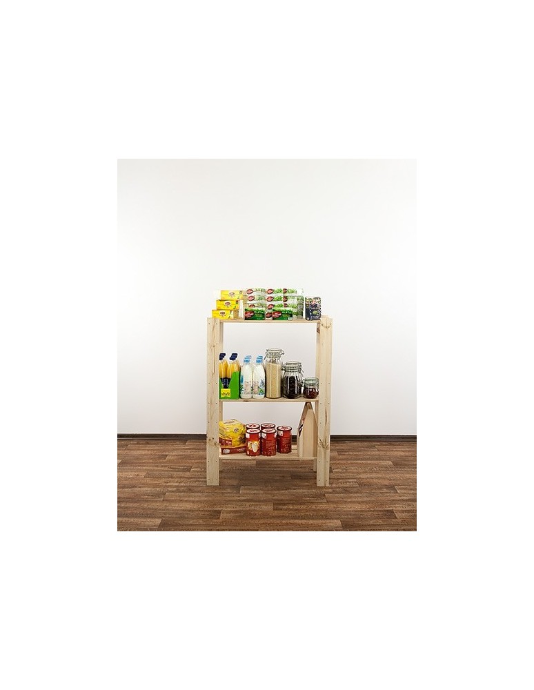 seria MAXI - Regał drewniany do zabudowy z półką ażurową  Maxi 3L - product MODO24.PL 5