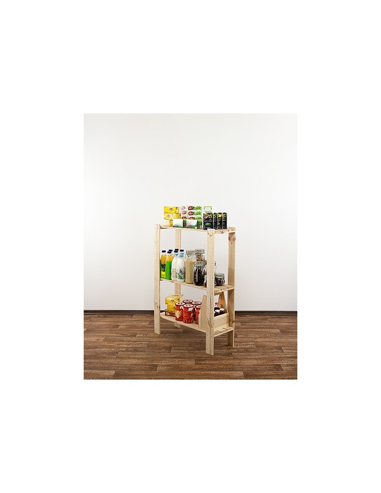 seria MAXI - Regał drewniany do zabudowy z półką ażurową  Maxi 3L - product MODO24.PL 6