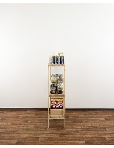 seria MAXI - Regał drewniany do zabudowy z półką ażurową  Maxi 3L - product 7