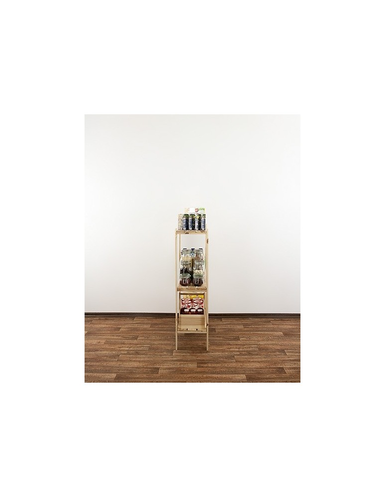 seria MAXI - Regał drewniany do zabudowy z półką ażurową  Maxi 3L - product MODO24.PL 7