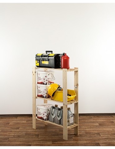 seria MAXI - Regał drewniany do zabudowy z półką ażurową  Maxi 3L - product 9