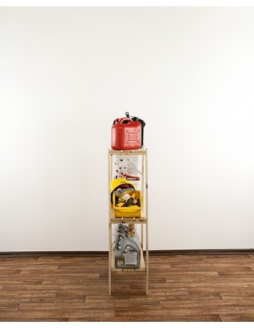 seria MAXI - Regał drewniany do zabudowy z półką ażurową  Maxi 3L - product 10