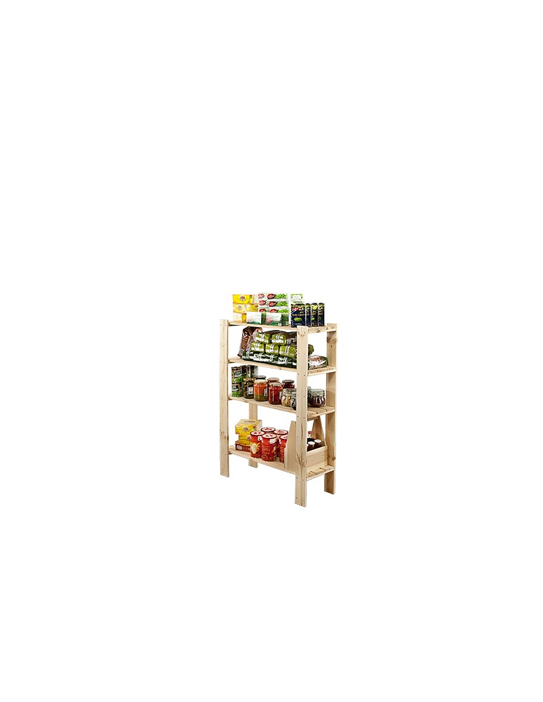 seria MAXI - Regał drewniany do warsztatu Maxi 3L+ z ażurowymi półkami - produkt MODO24.PL 1
