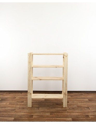 seria MAXI - Regał drewniany do warsztatu Maxi 3L+ z ażurowymi półkami - product 5