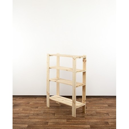 Regał drewniany do warsztatu Maxi 3L+ z ażurowymi półkami