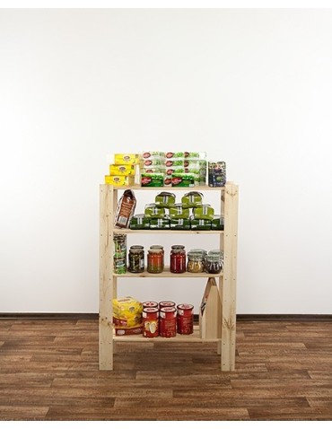 seria MAXI - Regał drewniany do warsztatu Maxi 3L+ z ażurowymi półkami - product 6