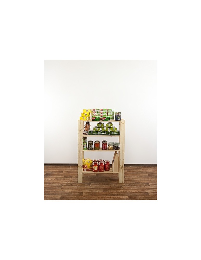 seria MAXI - Regał drewniany do warsztatu Maxi 3L+ z ażurowymi półkami - product MODO24.PL 6