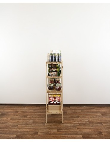 seria MAXI - Regał drewniany do warsztatu Maxi 3L+ z ażurowymi półkami - product 4