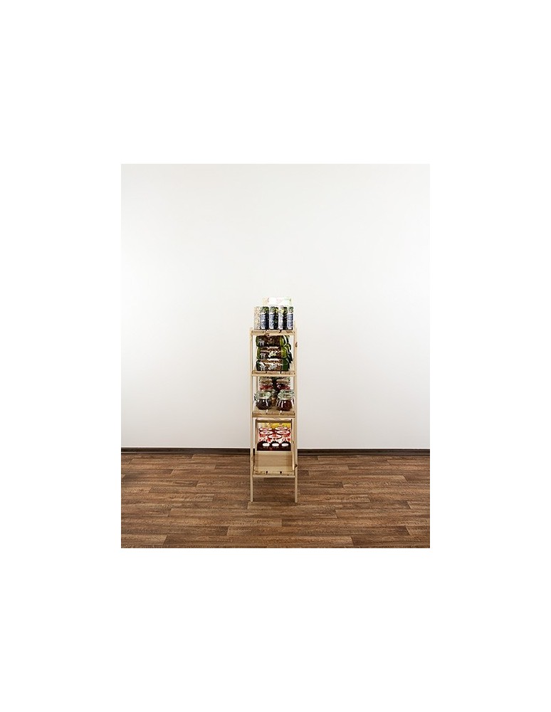 seria MAXI - Regał drewniany do warsztatu Maxi 3L+ z ażurowymi półkami - product MODO24.PL 4