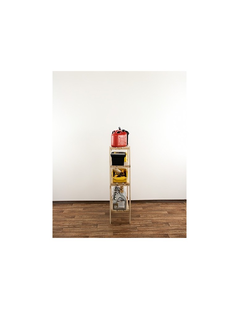 seria MAXI - Regał drewniany do warsztatu Maxi 3L+ z ażurowymi półkami - product MODO24.PL 8