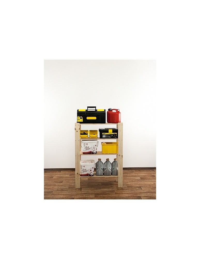 seria MAXI - Regał drewniany do warsztatu Maxi 3L+ z ażurowymi półkami - product MODO24.PL 9