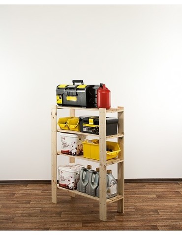 seria MAXI - Regał drewniany do warsztatu Maxi 3L+ z ażurowymi półkami - product 10