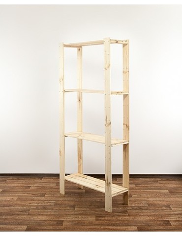 Regał drewniany do piwnicy Maxi 4L ażurowe półki - product 2