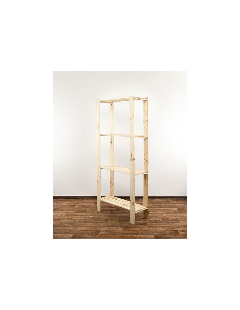 seria MAXI - Regał drewniany do piwnicy Maxi 4L ażurowe półki - product MODO24.PL 2