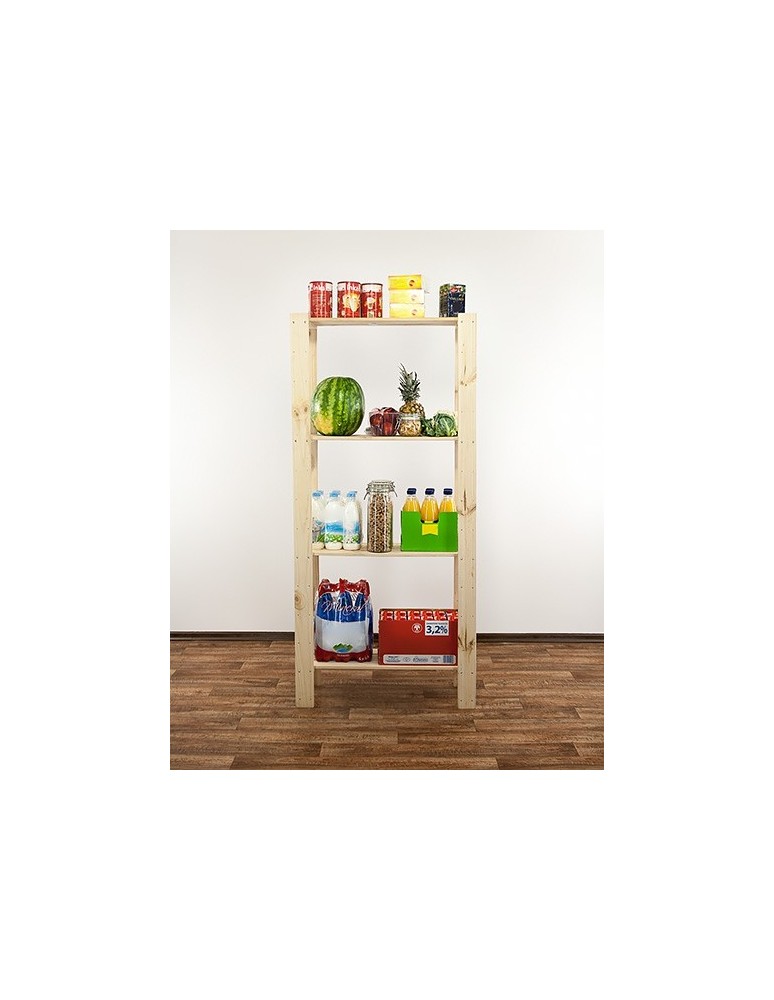 seria MAXI - Regał drewniany do piwnicy Maxi 4L ażurowe półki - product MODO24.PL 5