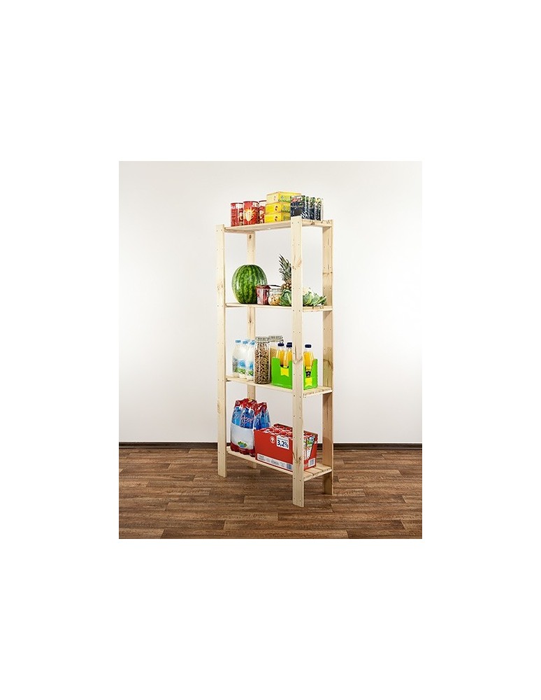 seria MAXI - Regał drewniany do piwnicy Maxi 4L ażurowe półki - product MODO24.PL 8