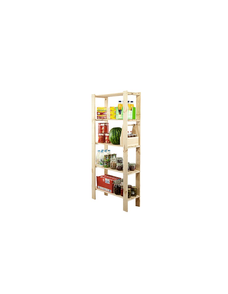 seria MAXI - Regał drewniany modułowy z półką ażurową  Maxi 4L+ - produkt MODO24.PL 1