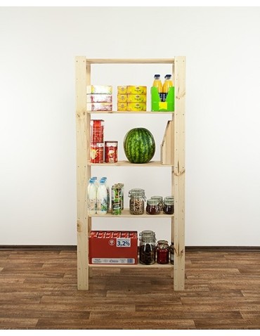 seria MAXI - Regał drewniany modułowy z półką ażurową  Maxi 4L+ - product 5