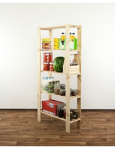 seria MAXI - Regał drewniany modułowy z półką ażurową  Maxi 4L+ - product 6