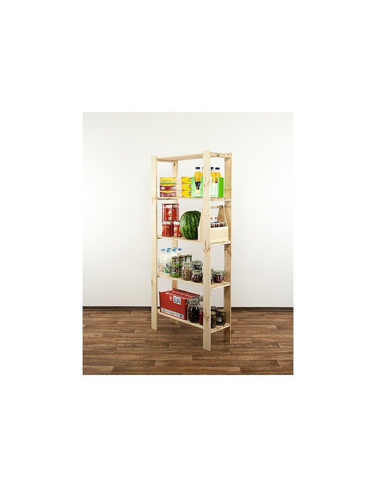 seria MAXI - Regał drewniany modułowy z półką ażurową  Maxi 4L+ - product MODO24.PL 6