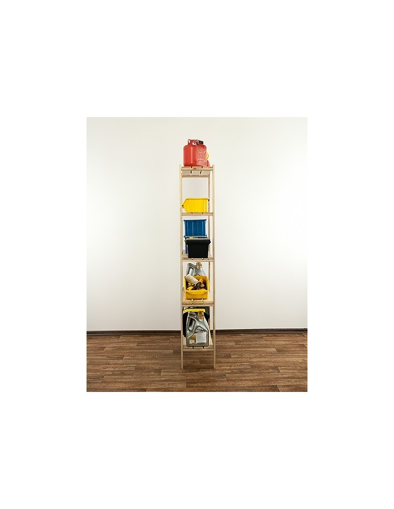 seria MAXI - Regał drewniany modułowy z półką ażurową  Maxi 4L+ - product MODO24.PL 7