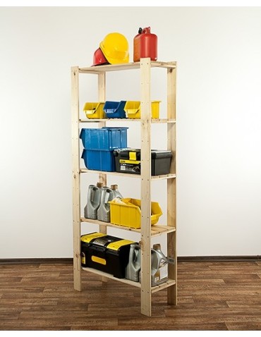 seria MAXI - Regał drewniany modułowy z półką ażurową  Maxi 4L+ - product 8