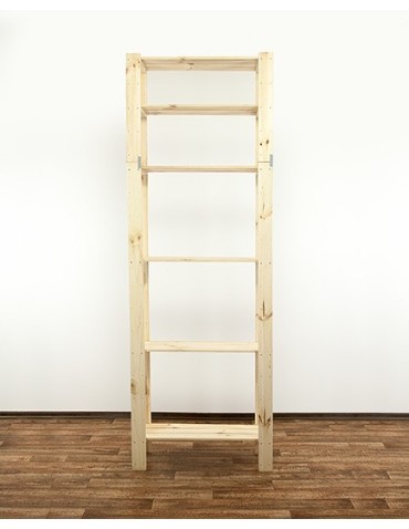 seria MAXI - Regał drewniany do spiżarni z półką ażurową  Maxi 6L - product 4