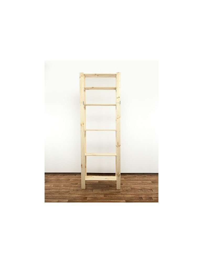 seria MAXI - Regał drewniany do spiżarni z półką ażurową  Maxi 6L - product MODO24.PL 4