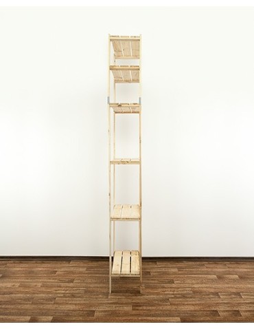 seria MAXI - Regał drewniany do spiżarni z półką ażurową  Maxi 6L - product 3