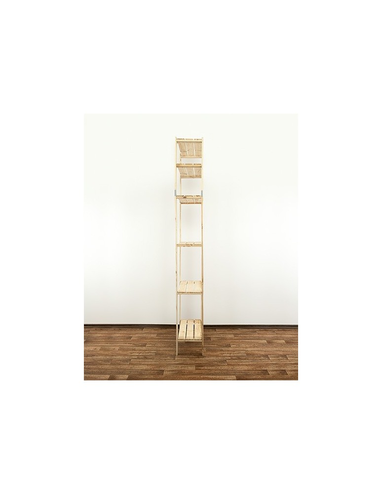 seria MAXI - Regał drewniany do spiżarni z półką ażurową  Maxi 6L - product MODO24.PL 3