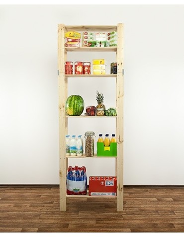 seria MAXI - Regał drewniany do spiżarni z półką ażurową  Maxi 6L - product 5