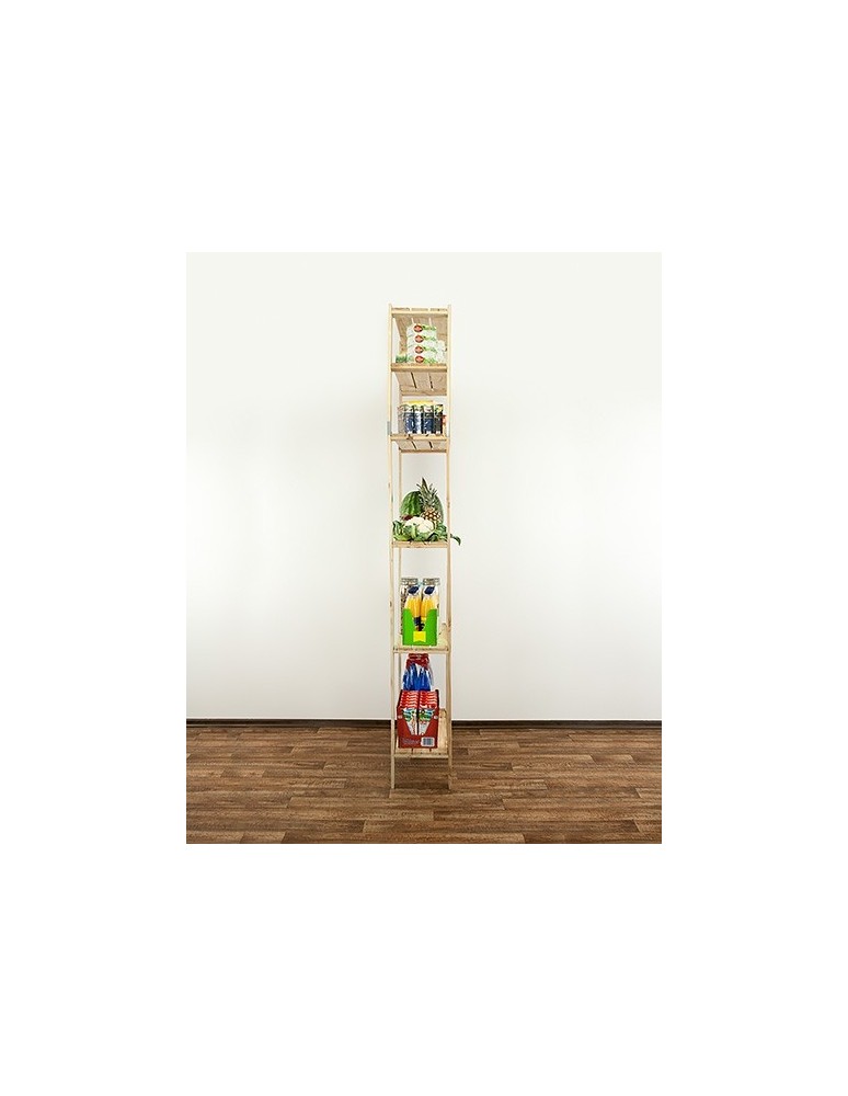 seria MAXI - Regał drewniany do spiżarni z półką ażurową  Maxi 6L - product MODO24.PL 8