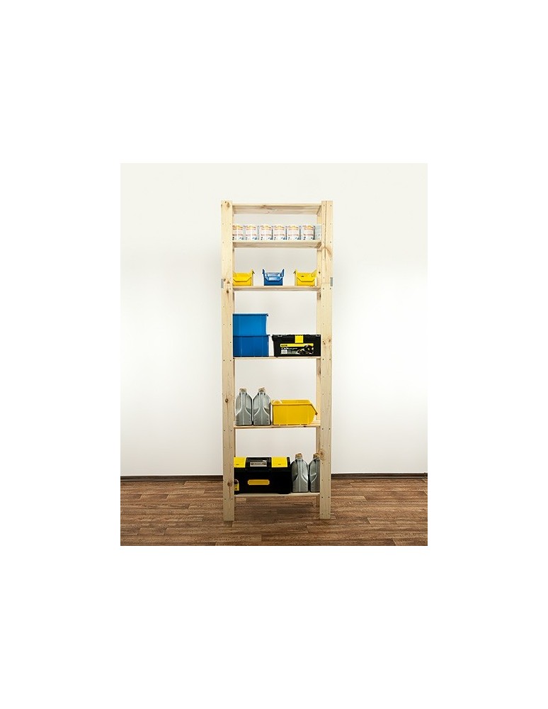 seria MAXI - Regał drewniany do spiżarni z półką ażurową  Maxi 6L - product MODO24.PL 9