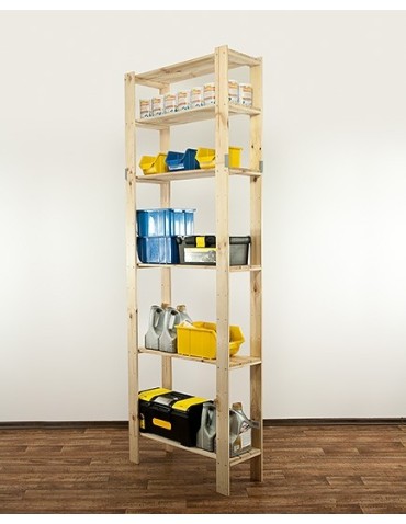 seria MAXI - Regał drewniany do spiżarni z półką ażurową  Maxi 6L - product 10