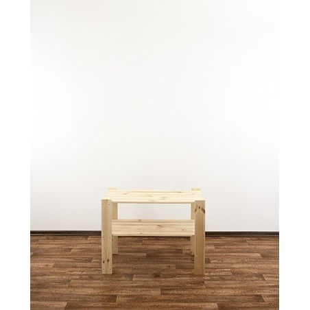 Regał drewniany do warsztatu z półką ażurową  Maxi 2M