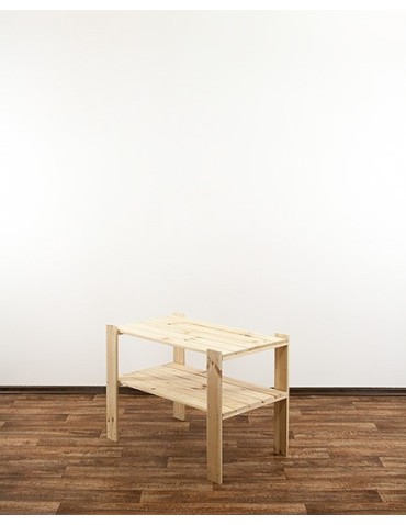 Regał drewniany do warsztatu z półką ażurową  Maxi 2M - product 2