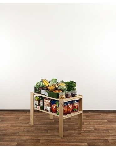 seria MAXI - Regał drewniany do warsztatu z półką ażurową  Maxi 2M - product 5