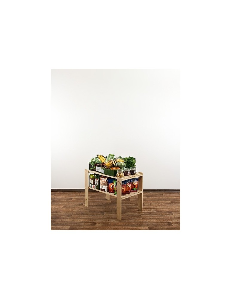 seria MAXI - Regał drewniany do warsztatu z półką ażurową  Maxi 2M - product MODO24.PL 5