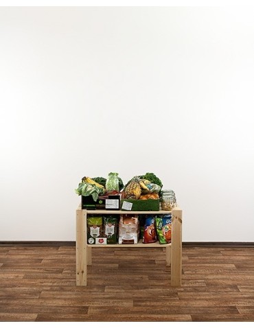 seria MAXI - Regał drewniany do warsztatu z półką ażurową  Maxi 2M - product 6