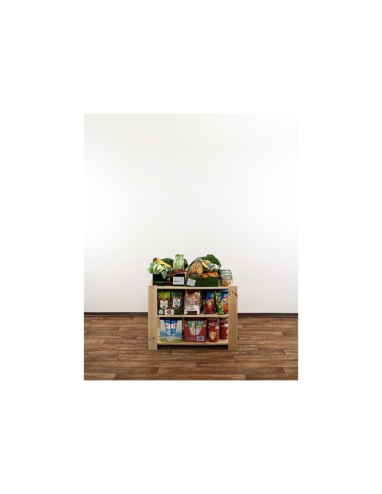 seria MAXI - Regał drewniany do piwnicy z półką ażurową  Maxi 2M+ - product MODO24.PL 5