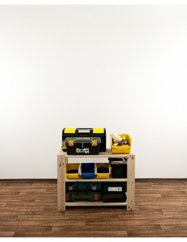 seria MAXI - Regał drewniany do piwnicy z półką ażurową  Maxi 2M+ - product 8