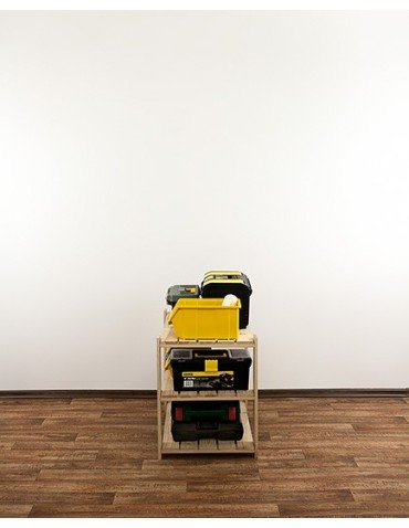 seria MAXI - Regał drewniany do piwnicy z półką ażurową  Maxi 2M+ - product 10