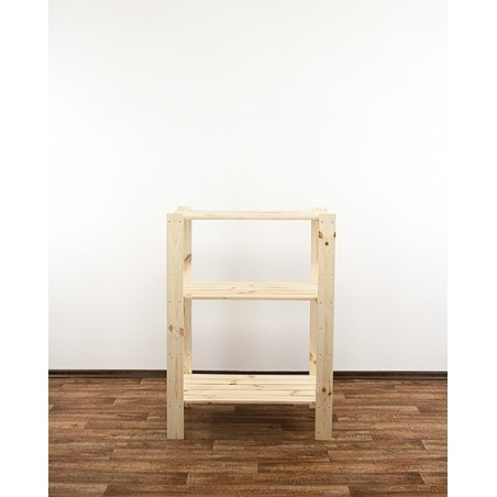 Regał drewniany modułowy Maxi 3M z półką ażurową