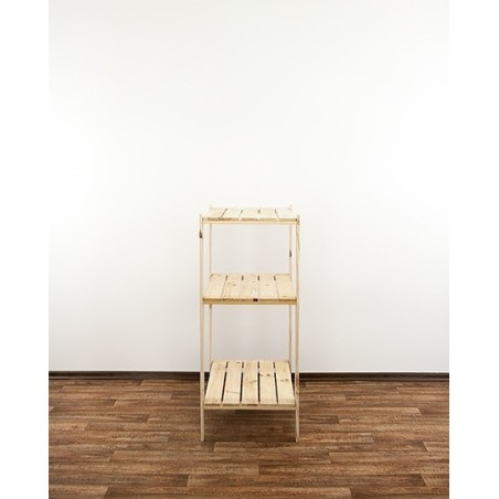 Regał drewniany modułowy Maxi 3M z półką ażurową