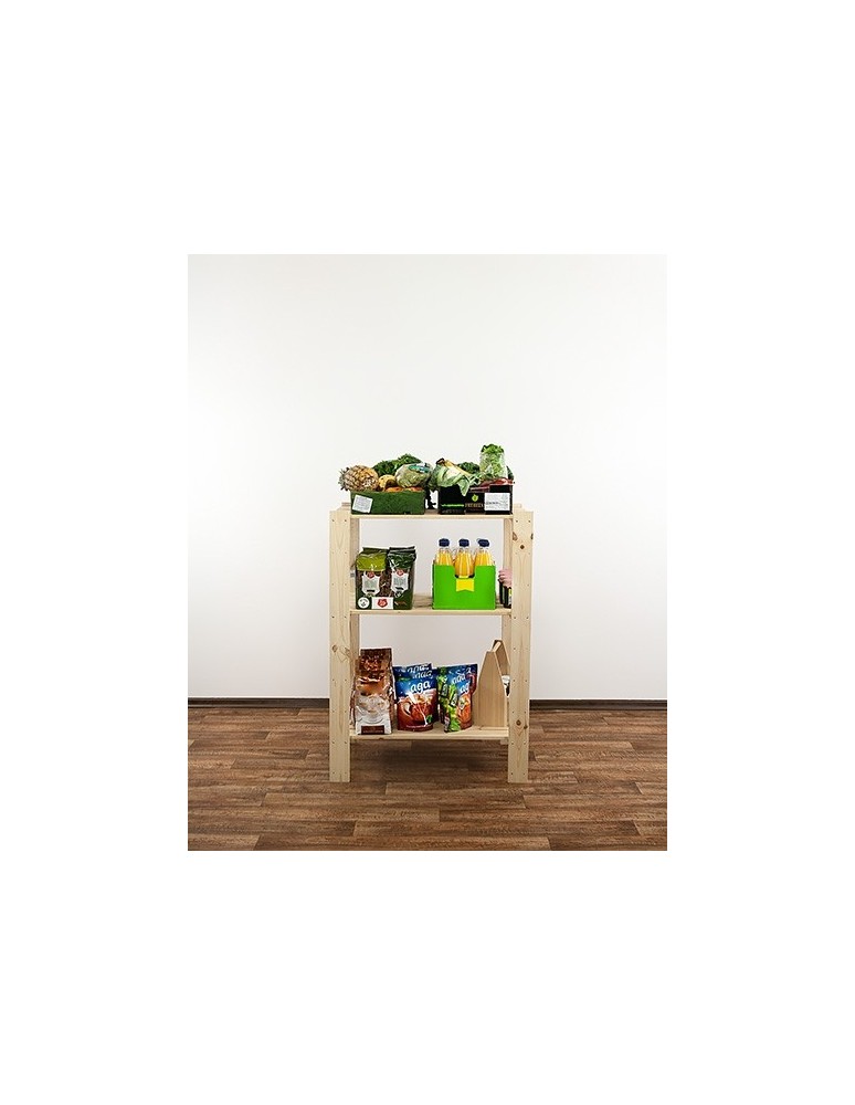 seria MAXI - Regał drewniany modułowy Maxi 3M z półką ażurową - product MODO24.PL 6