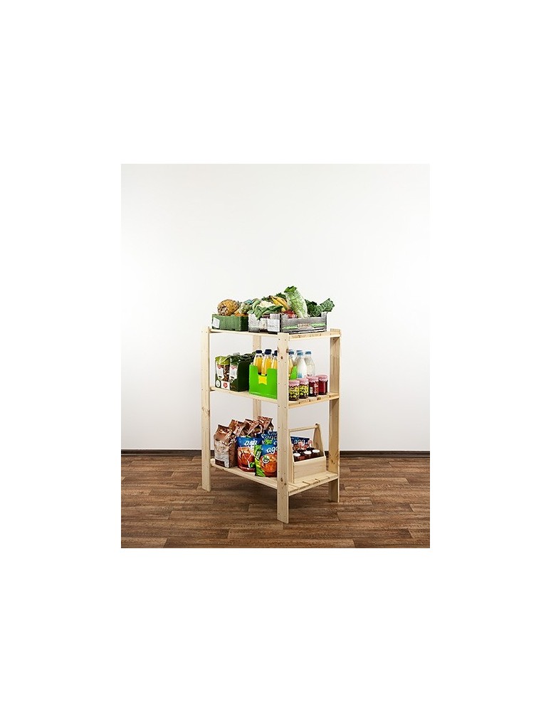 seria MAXI - Regał drewniany modułowy Maxi 3M z półką ażurową - product MODO24.PL 7