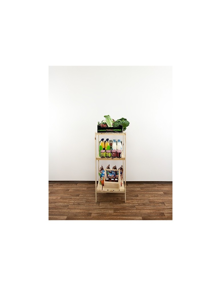 seria MAXI - Regał drewniany modułowy Maxi 3M z półką ażurową - product MODO24.PL 8